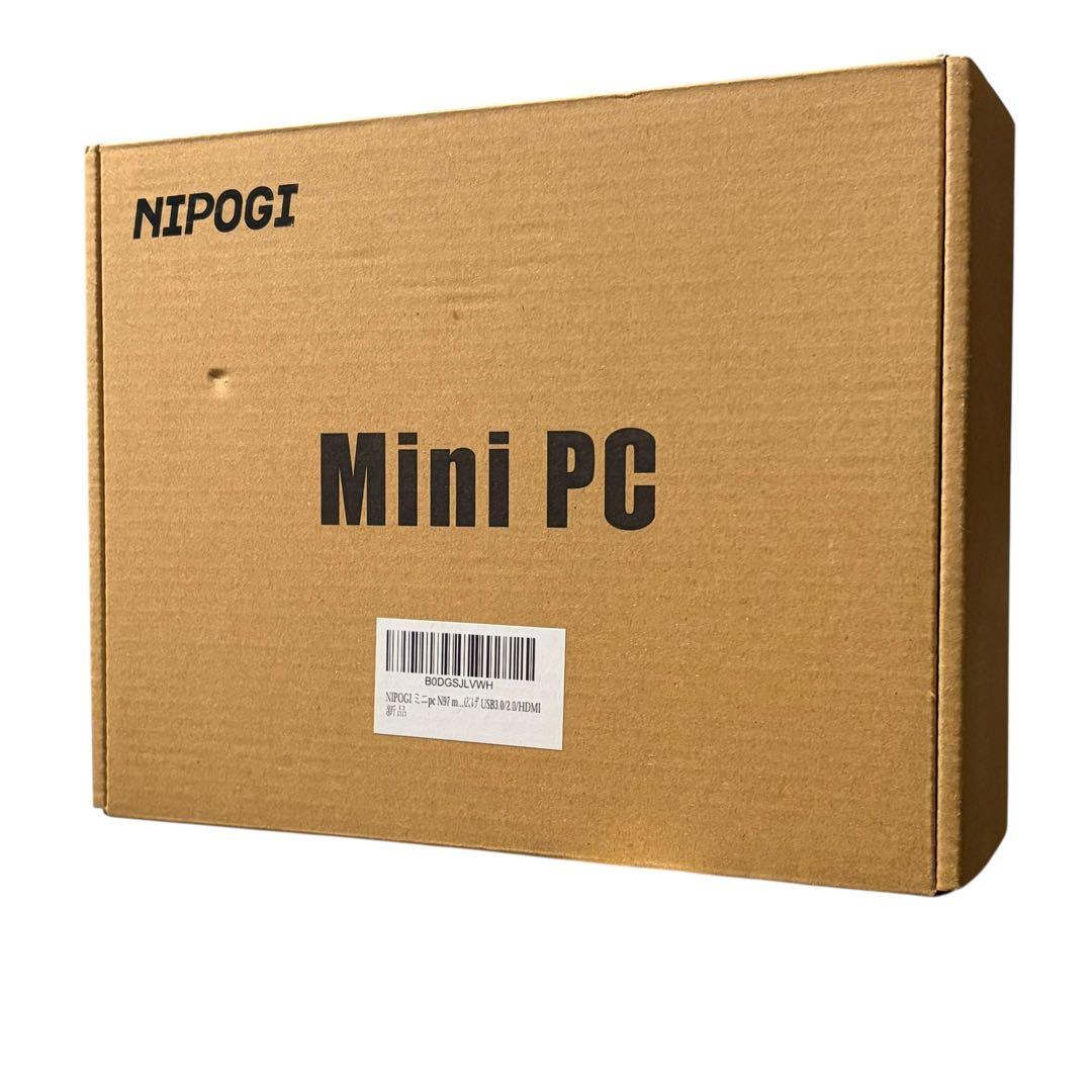 NIPOGI Mini PC N97 8GB 256GB SSD ミニpc
