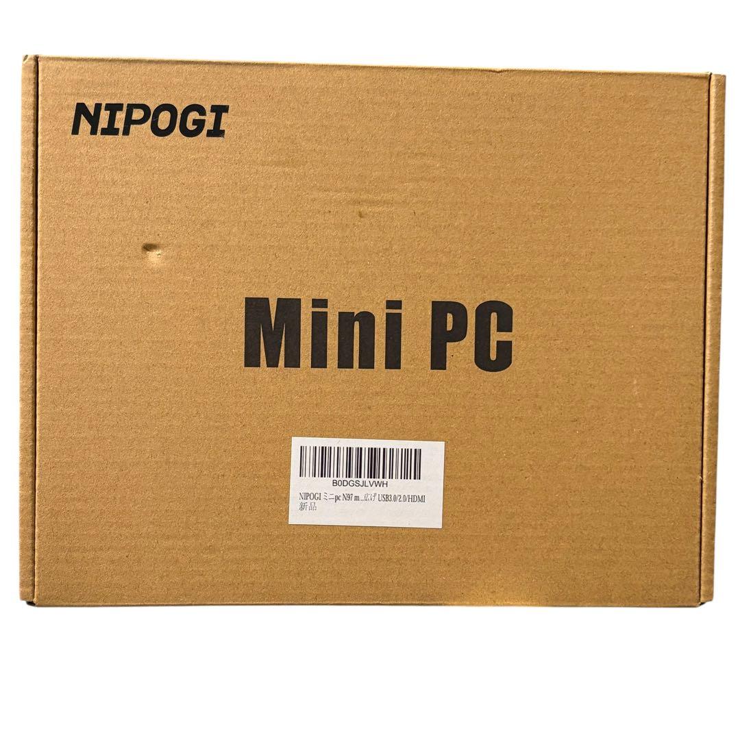NIPOGI Mini PC N97 8GB 256GB SSD ミニpc