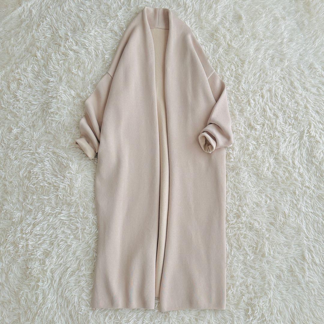 【新品同様】ドゥーズィエムクラス Twinscotton ロングガウン ベージュ