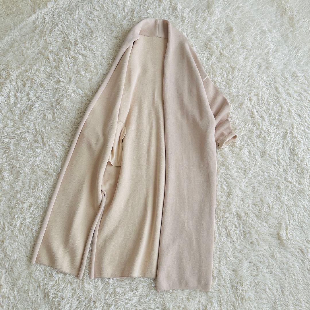 【新品同様】ドゥーズィエムクラス Twinscotton ロングガウン ベージュ