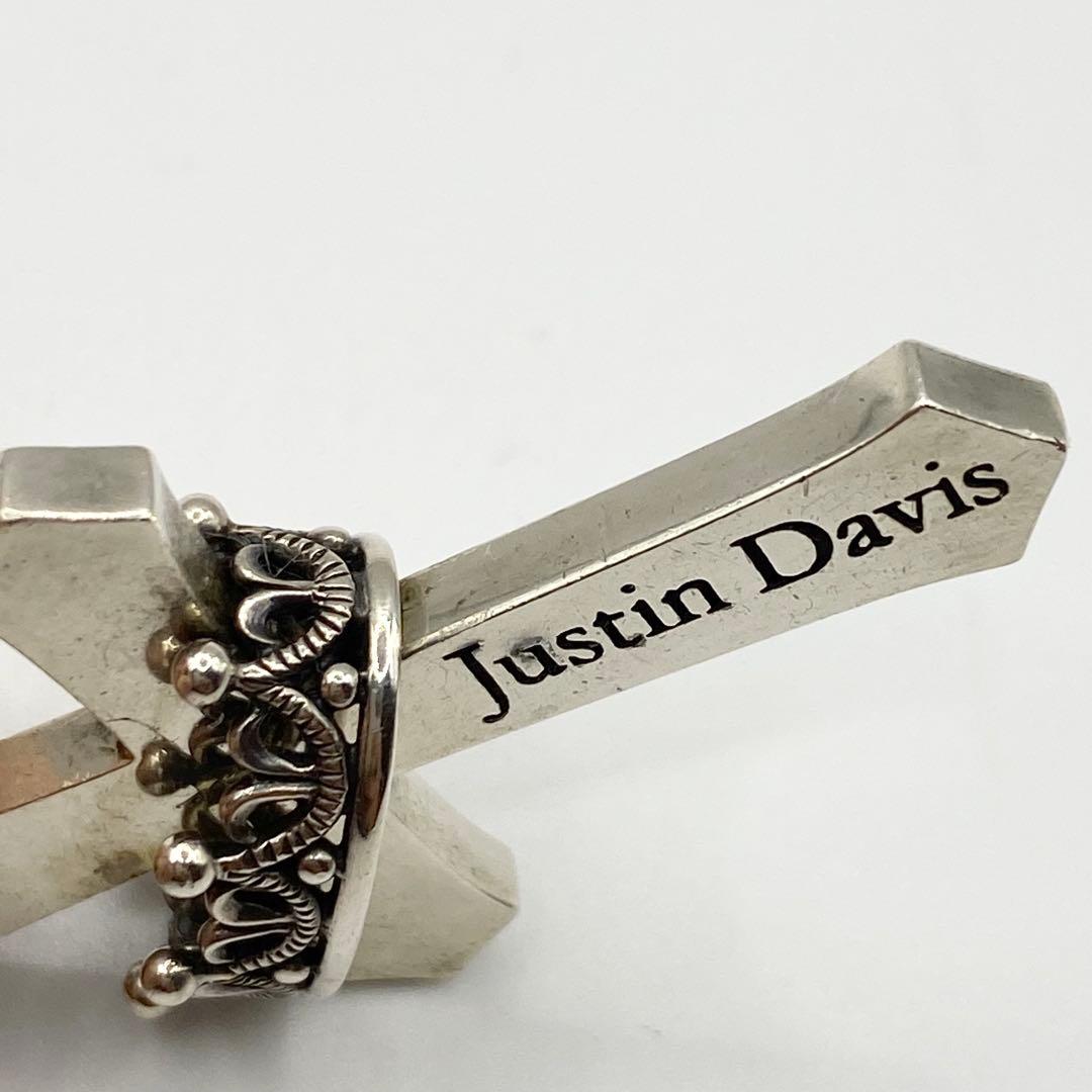 ジ*ー様 希少　Justin Davis クラウン　クロス　ペンダントトップ　ジ
