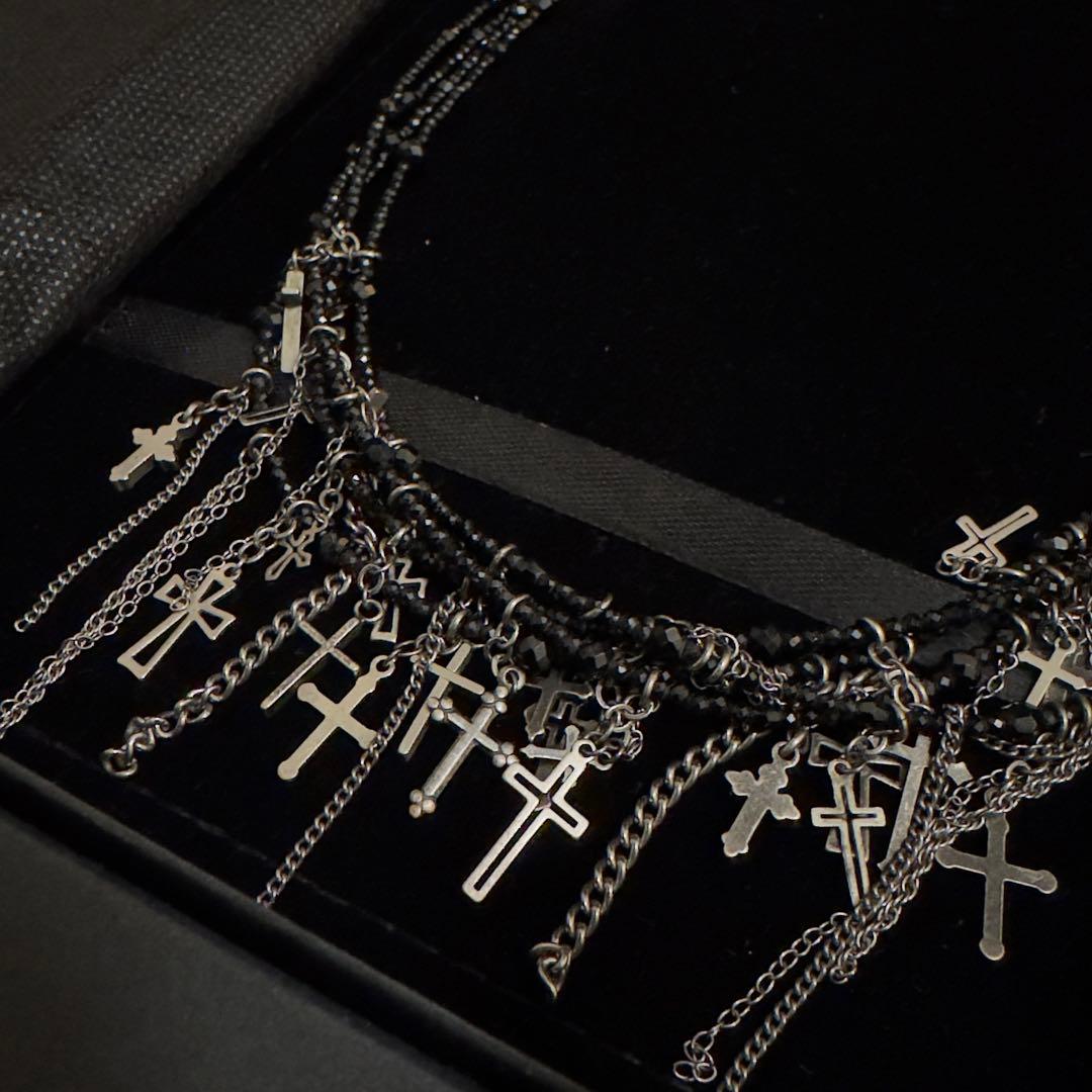 アクセサリー [Gunda] JUNK HEAVEN DIE NECKLACE/Spinel