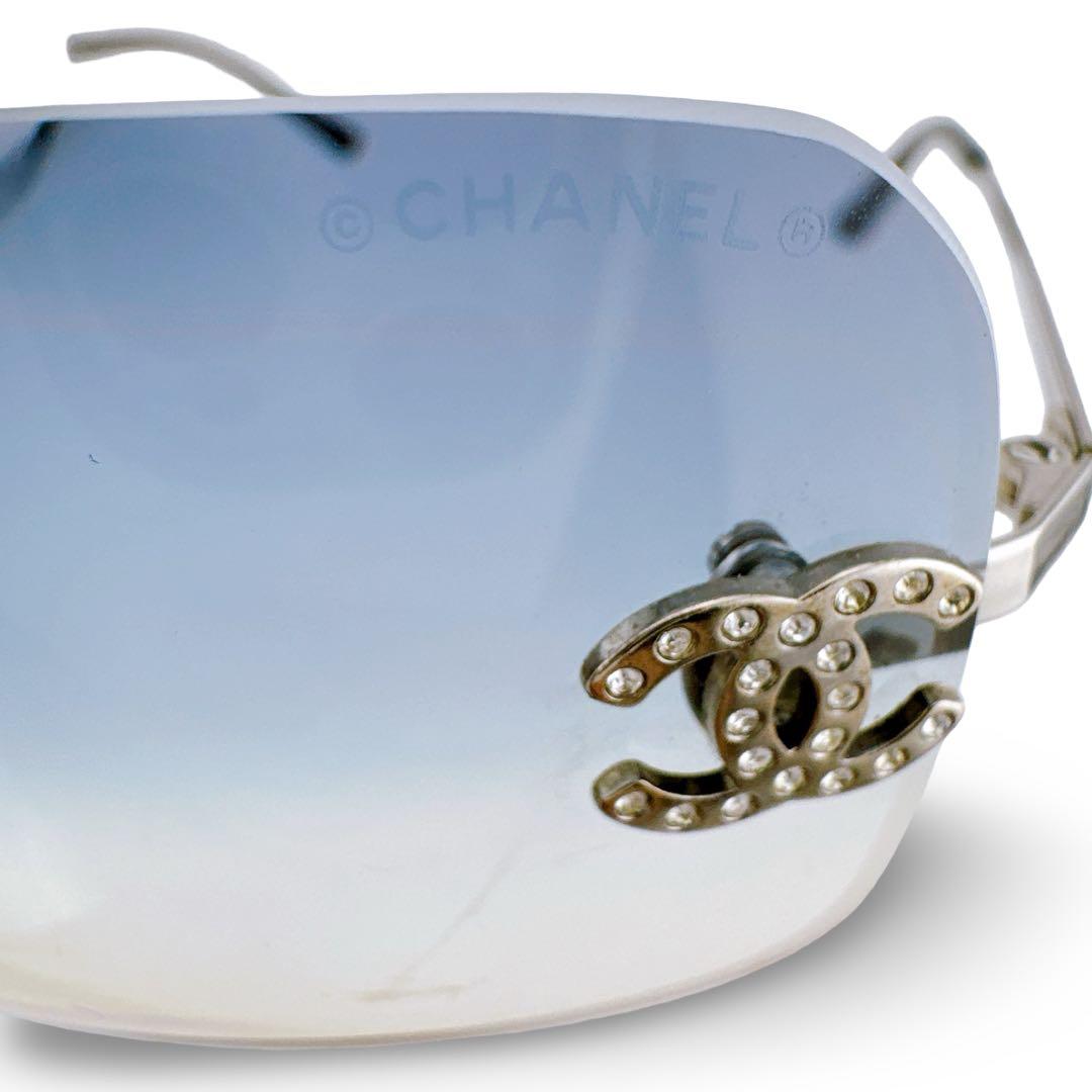 美品 CHANEL サングラス 4017 リムレス グラデーション ココマーク