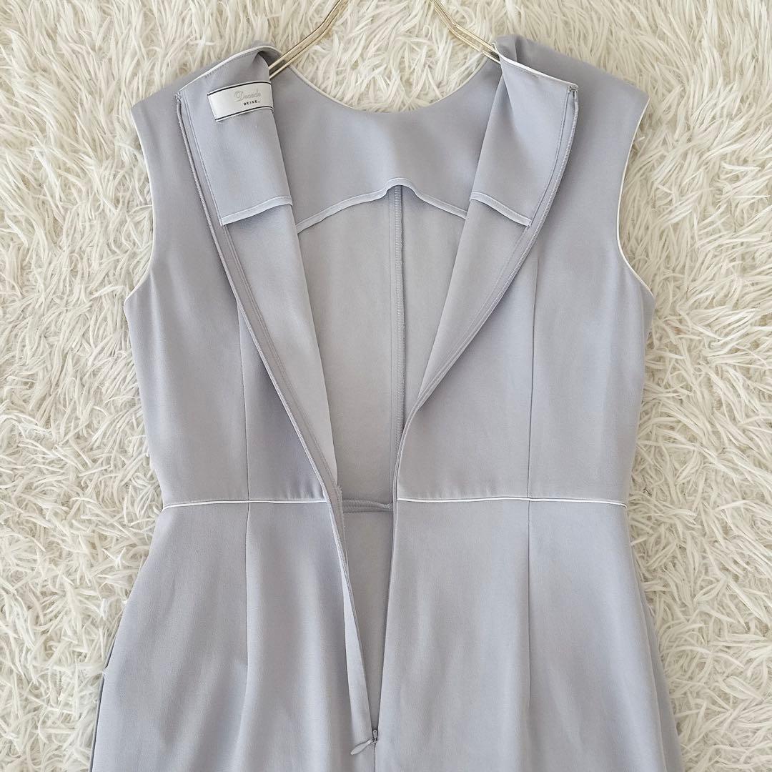 美品 BEIGE, ベイジ✨CINDY クルーネックドレス ライトグレー 2