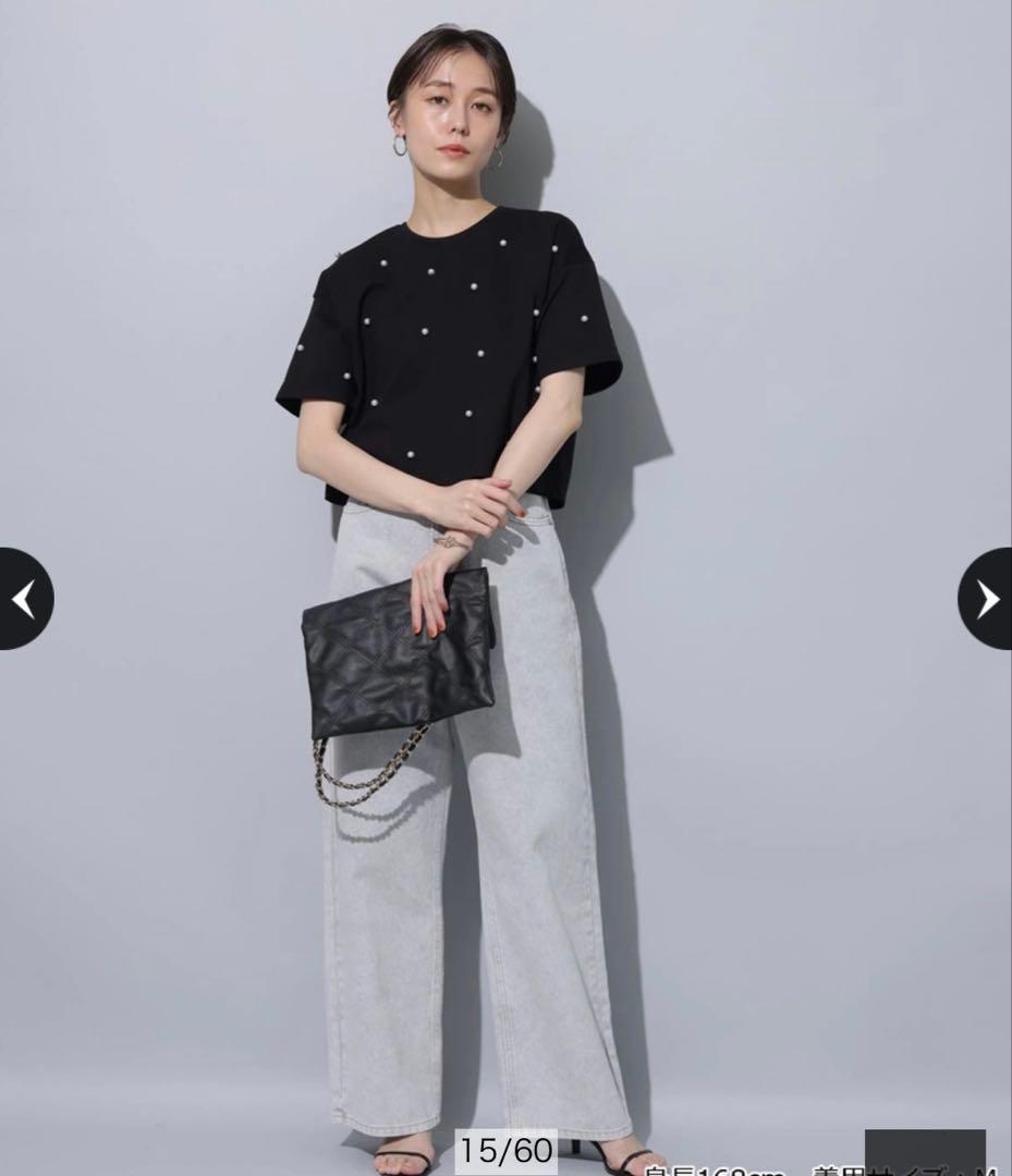 Arpege story ワイドデニムパンツ