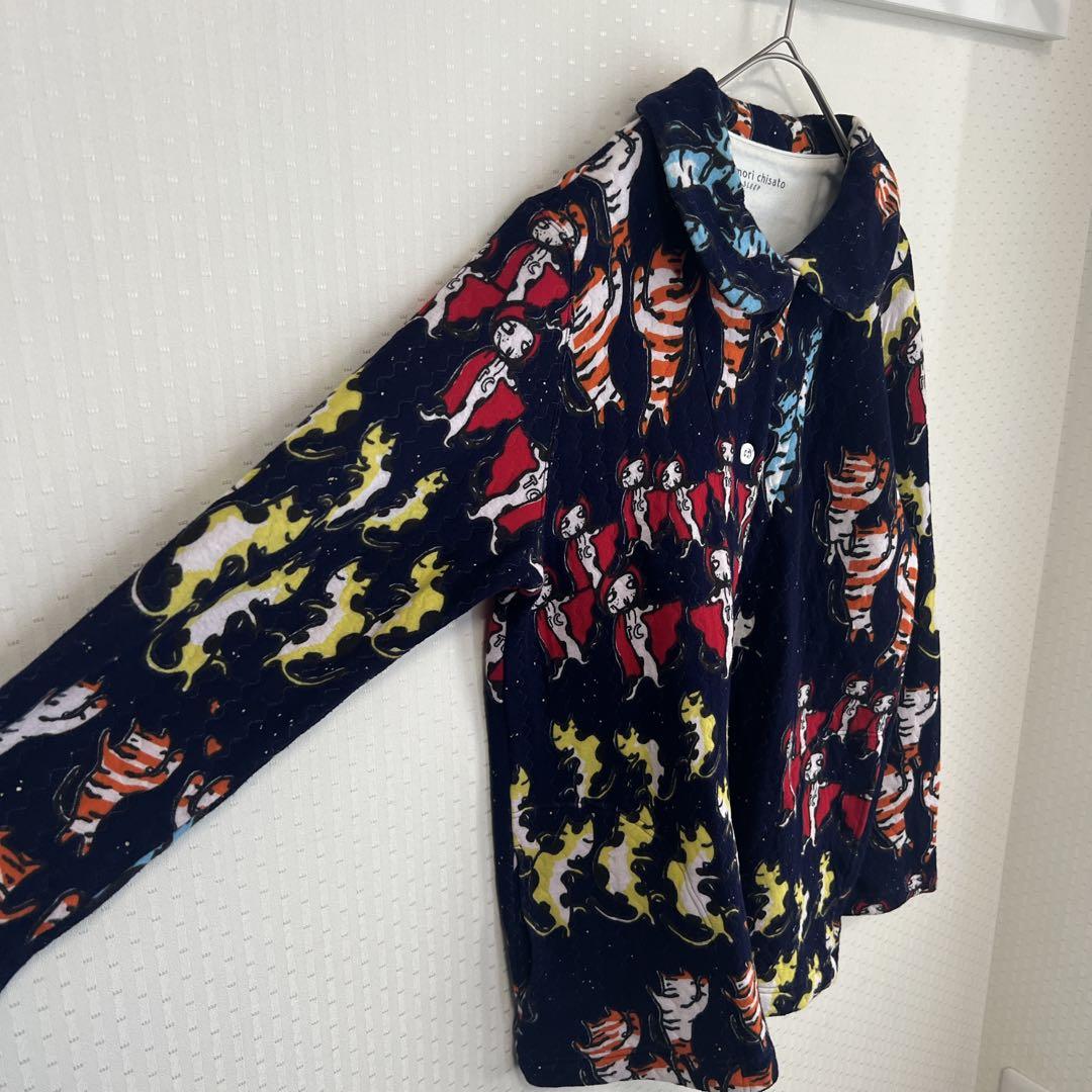 ツモリチサト スリープ ルームウェア パジャマ 上下セット ネイビー M