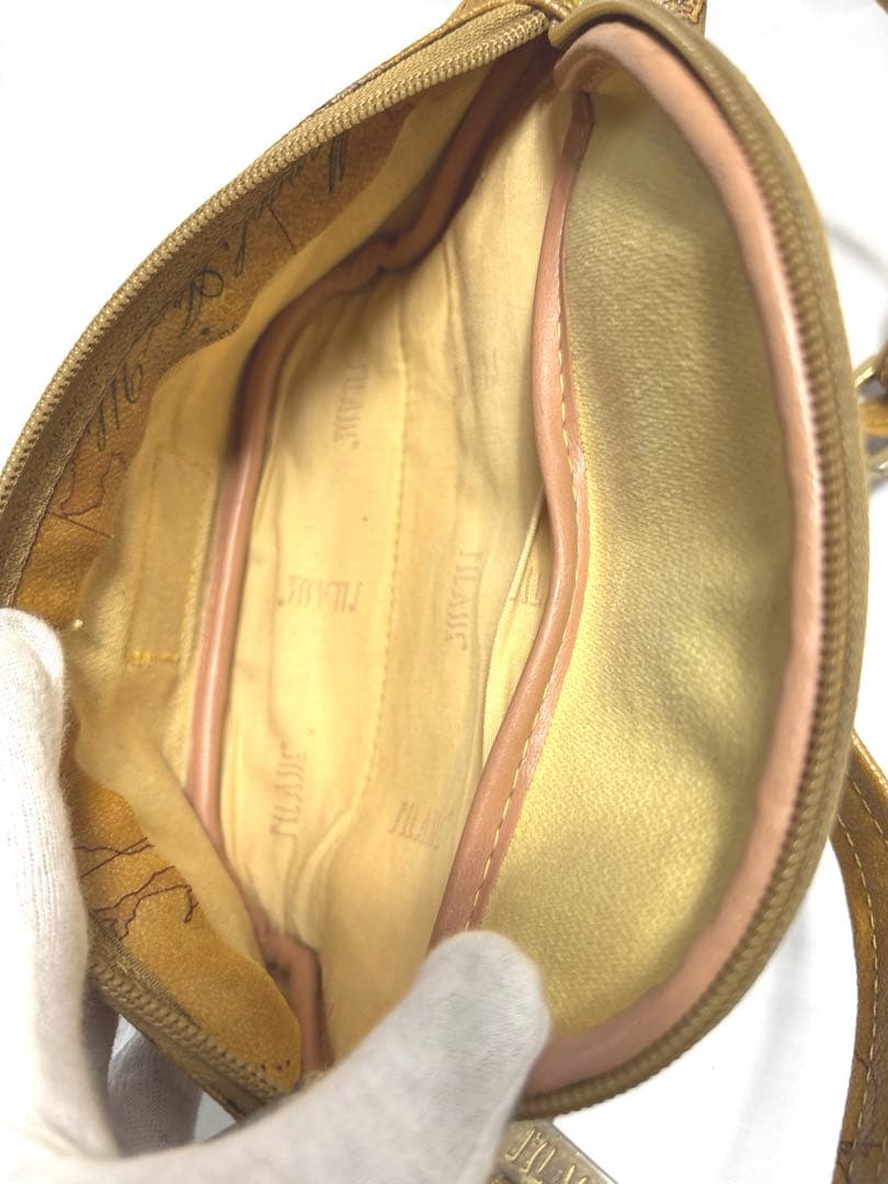 ⭐️美品⭐️PRIMA CLASSEプリマクラッセ ウエストバッグ地図柄ブラウン