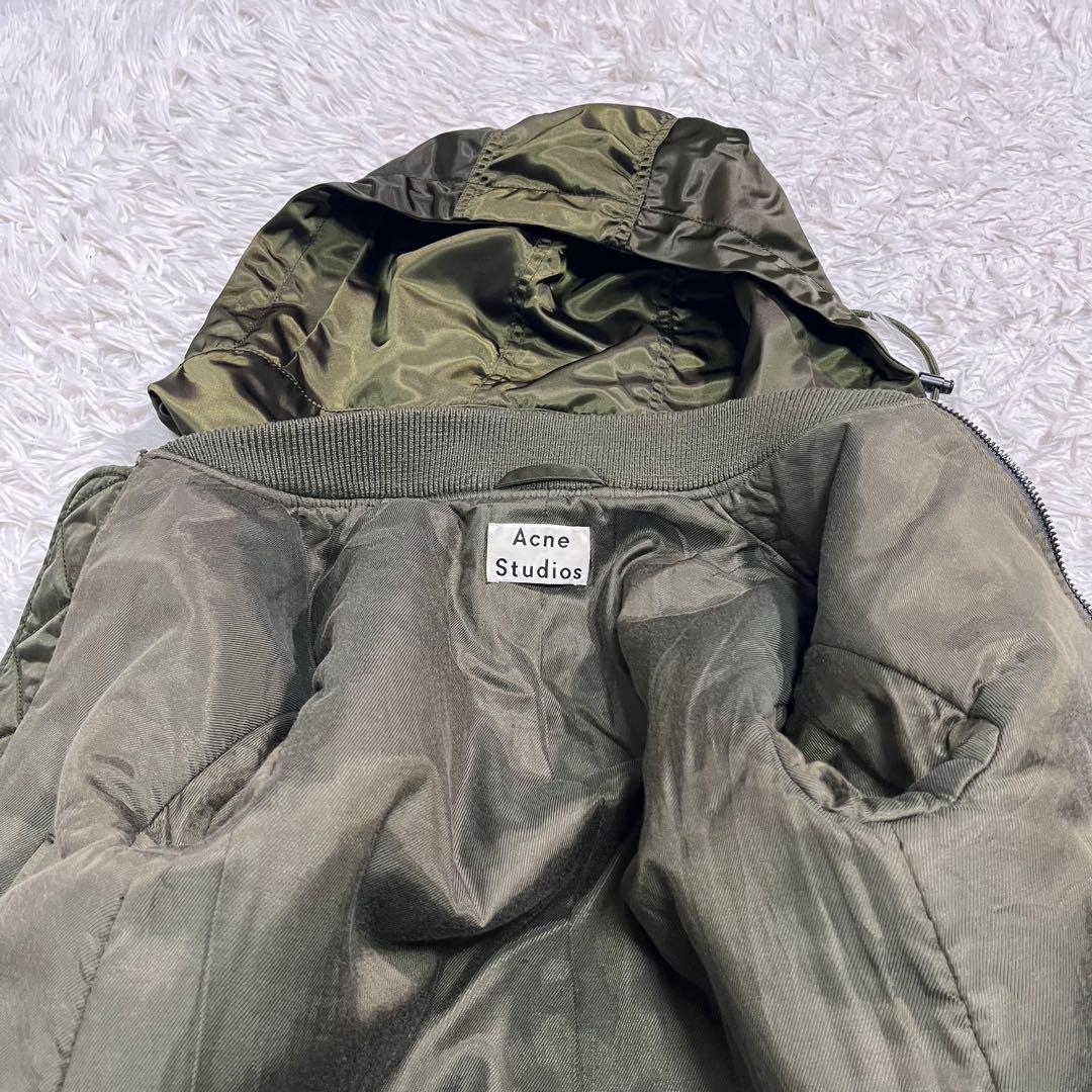 【美品】Acne Studios アクネステュディオ　コート　フード　グリーン