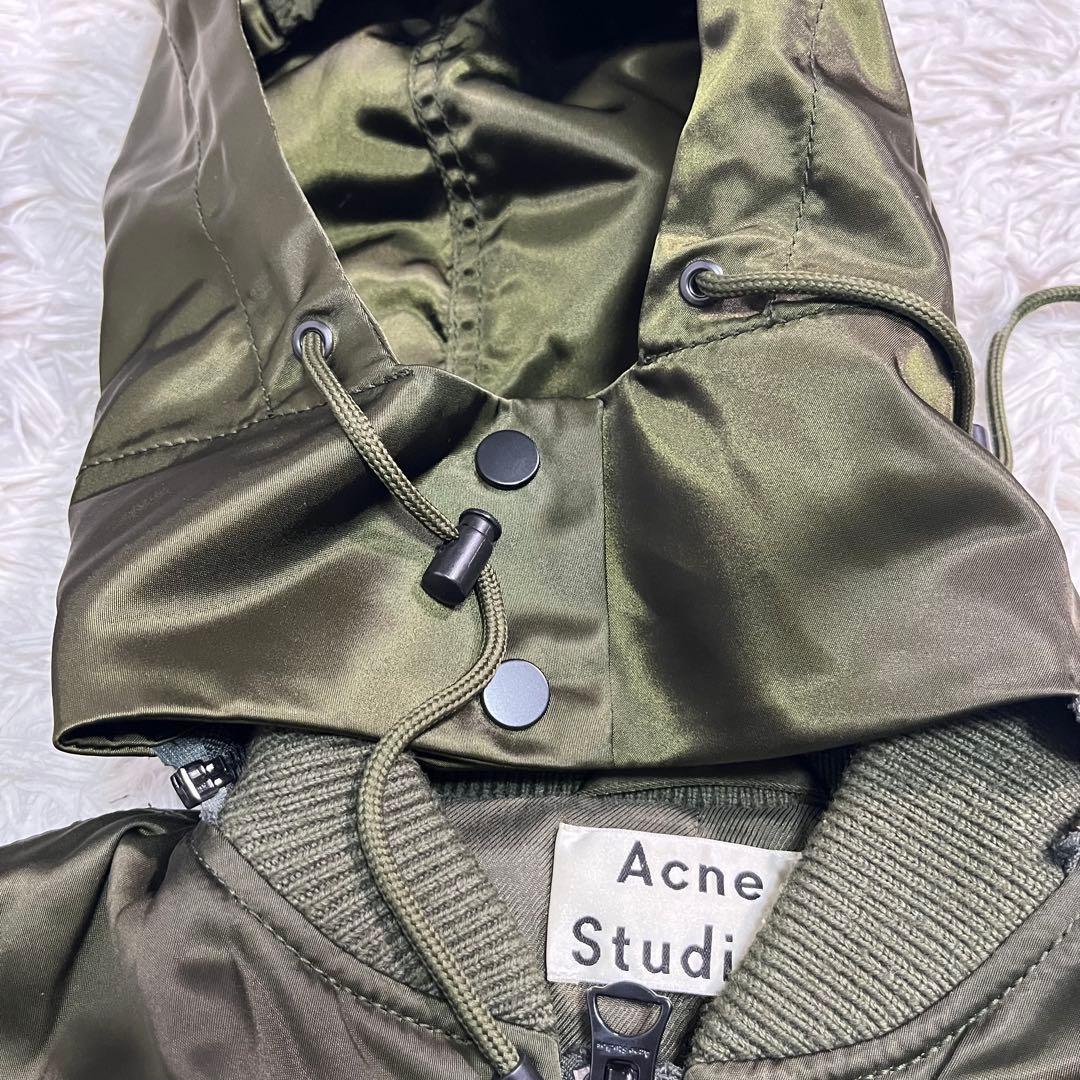 【美品】Acne Studios アクネステュディオ　コート　フード　グリーン