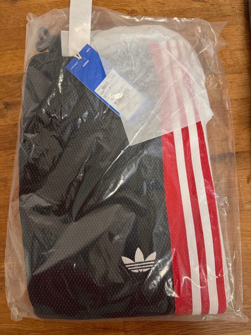 adidas 藤井風さん着用 ルーズメッシュトラックパンツ XS