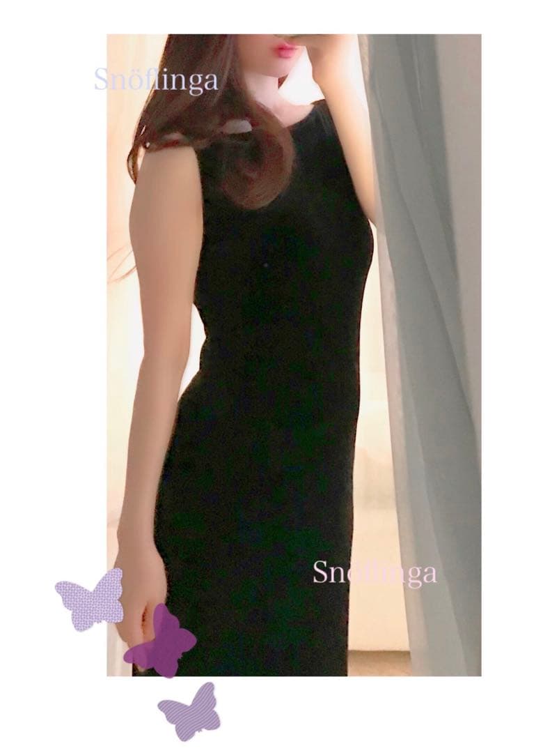 FOXEY velour ブラック　ドレス　ワンピース