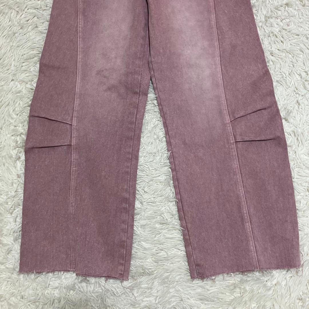 新品　YENN　イエン　ニータックデニムパンツ　ピンク　３８