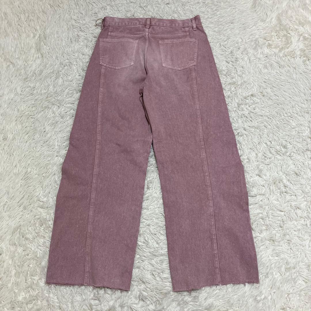 新品　YENN　イエン　ニータックデニムパンツ　ピンク　３８