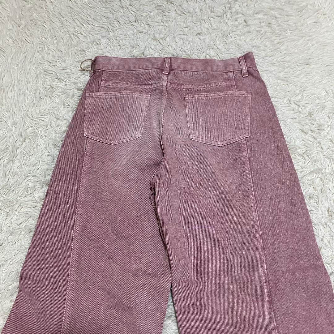 新品　YENN　イエン　ニータックデニムパンツ　ピンク　３８