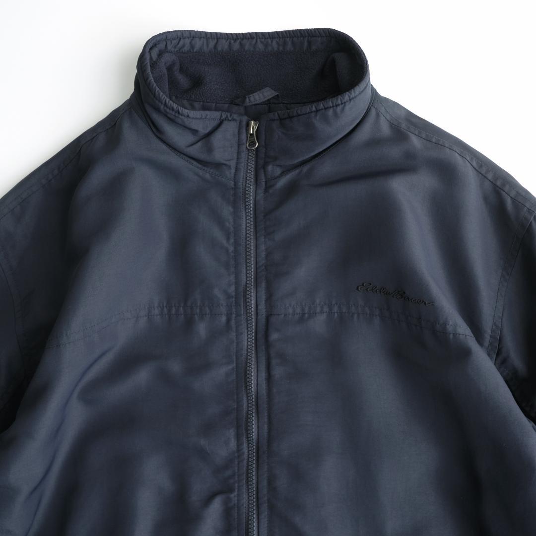 EDDIE BAUER 00s ウォームアップジャケット 紺 XL.