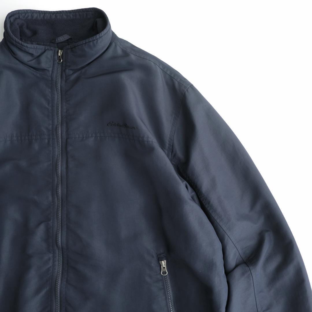 EDDIE BAUER 00s ウォームアップジャケット 紺 XL.