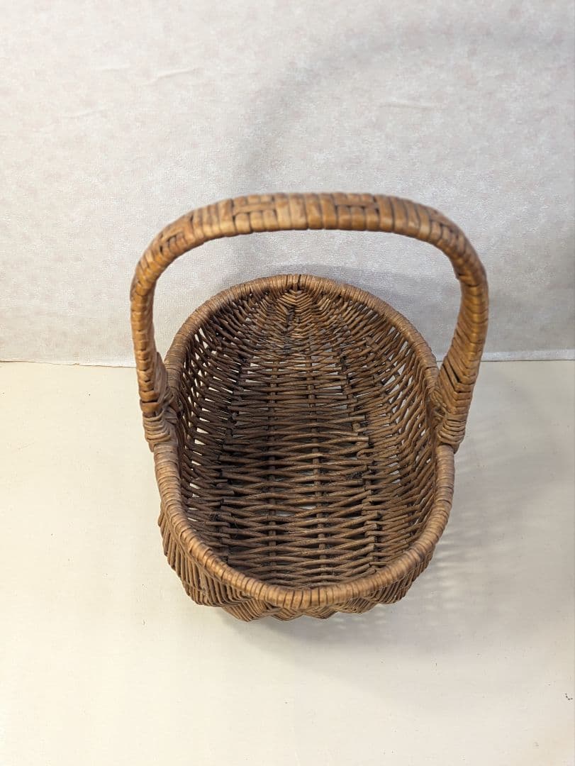 イギリス アンティーク ハンドメイド バスケット