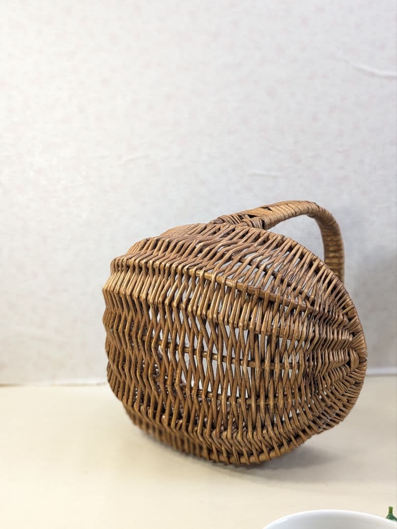 イギリス アンティーク ハンドメイド バスケット