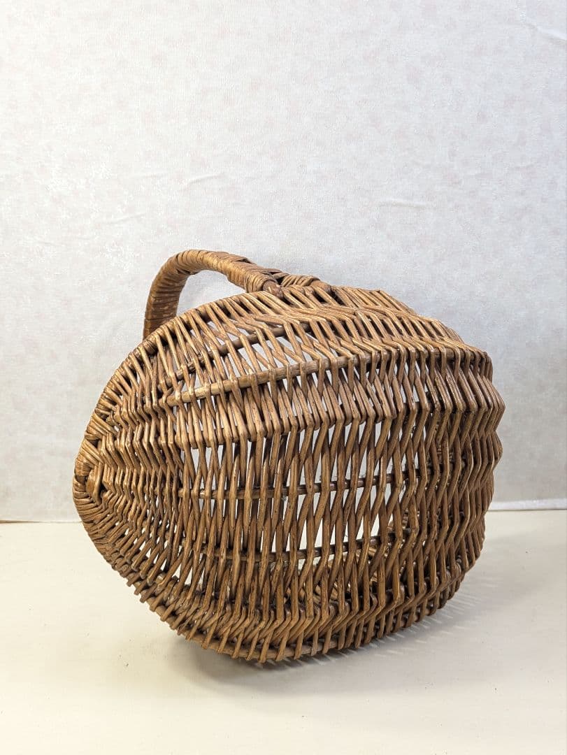 イギリス アンティーク ハンドメイド バスケット