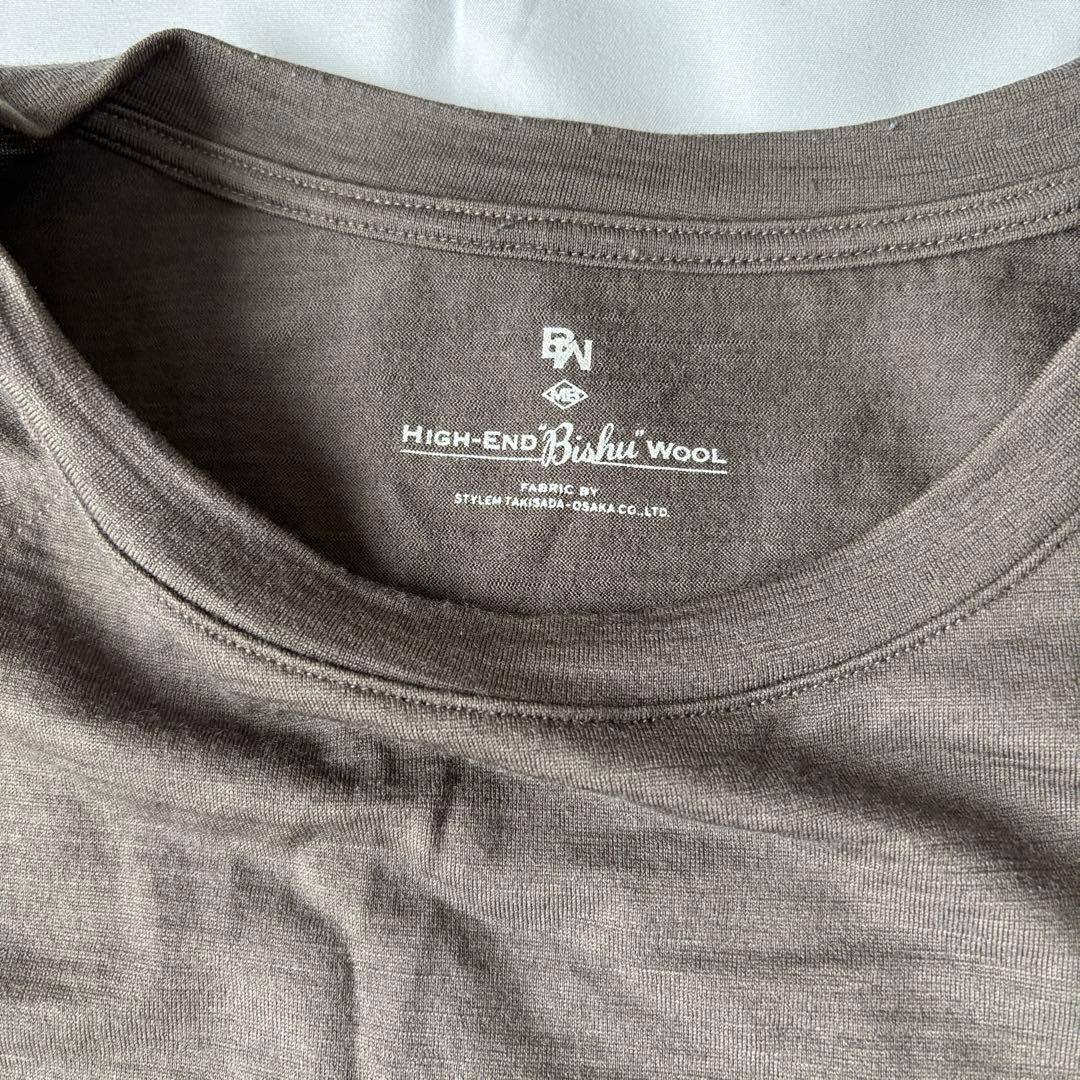MBハイエンド尾州ウールTシャツ ルーズフィットモデル