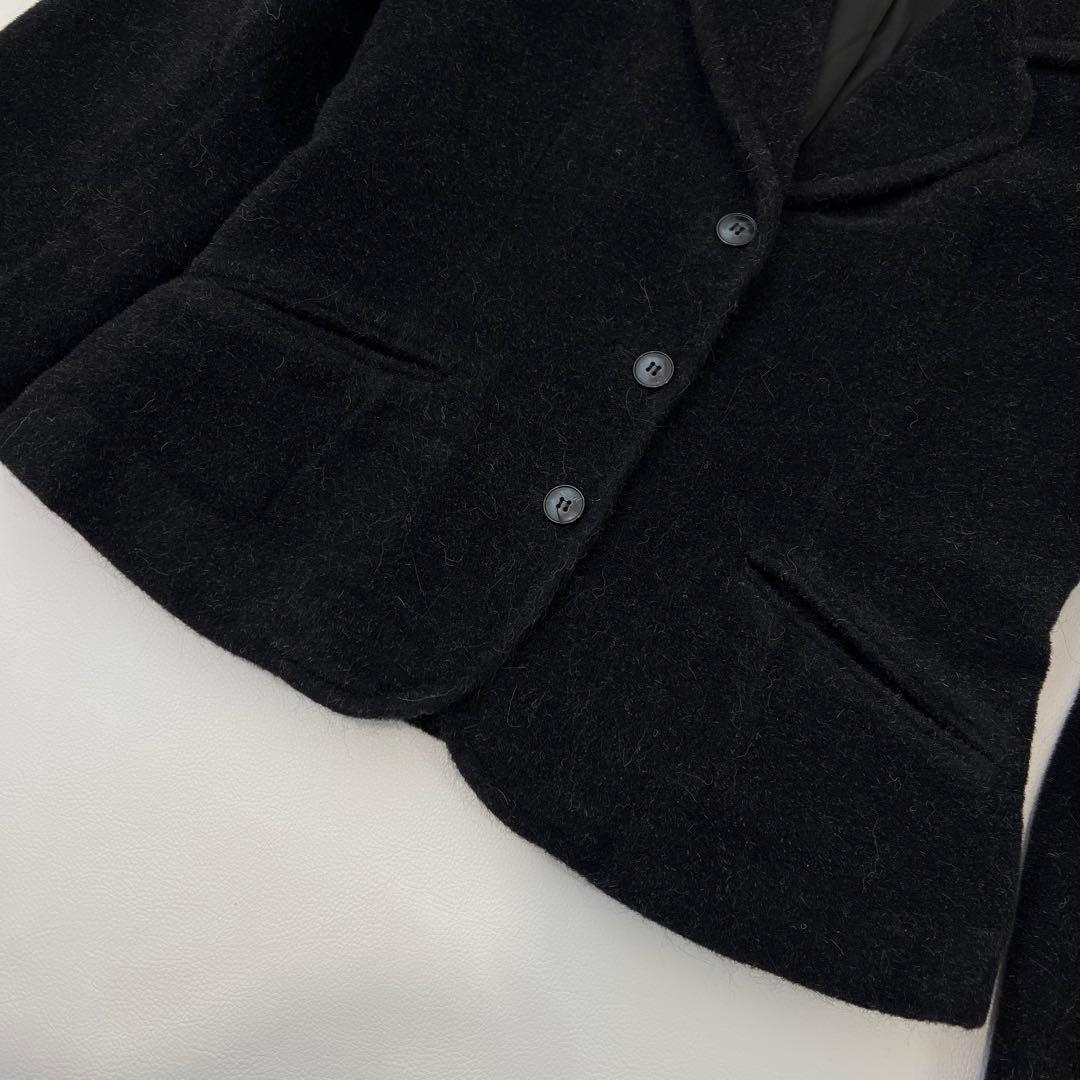 美品　agnes b. アニエスベー　テーラードジャケット　アルパカ　コート　2