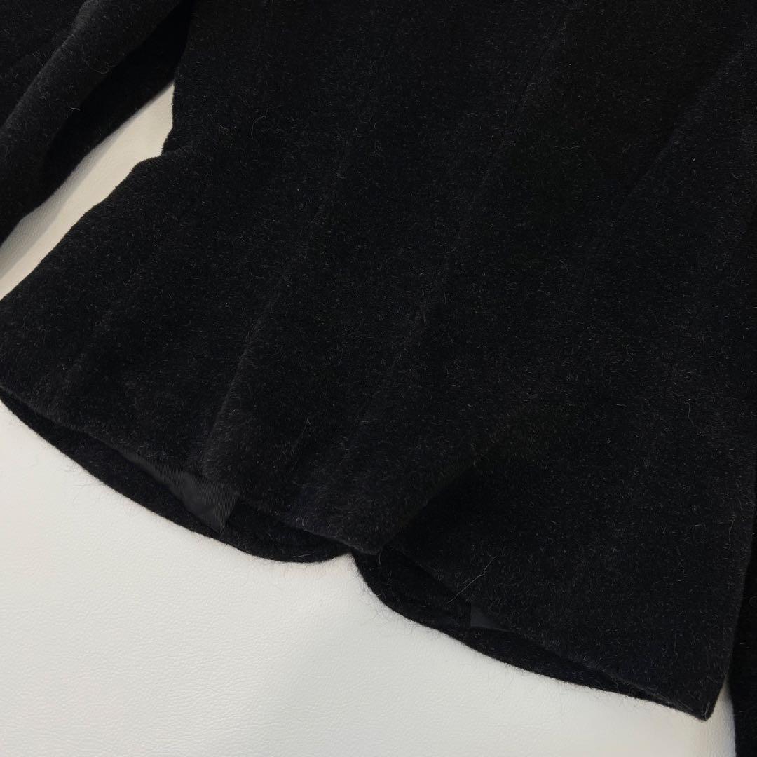 美品　agnes b. アニエスベー　テーラードジャケット　アルパカ　コート　2
