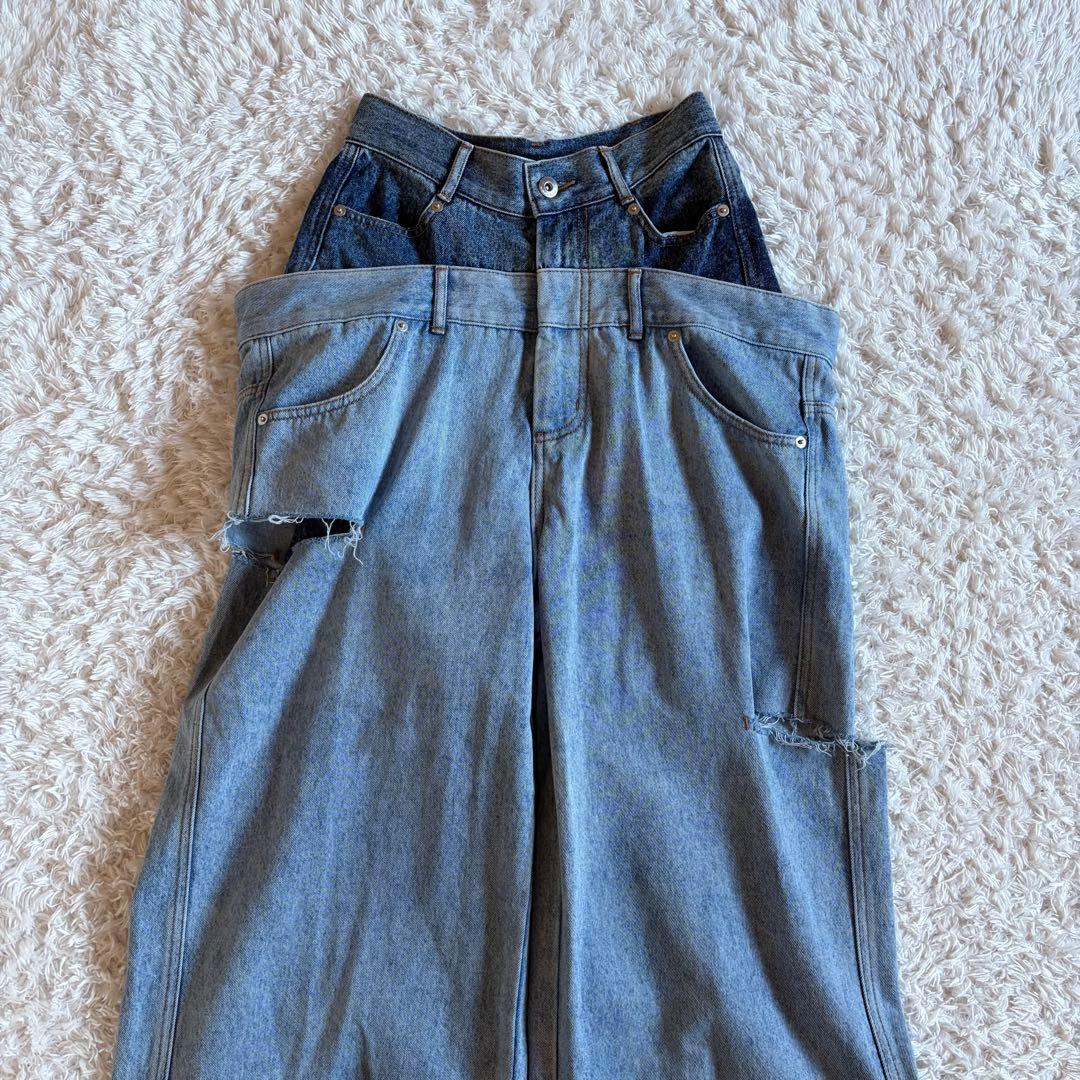 1646 MAISON SPECIAL ドッキング　再構築ワイドレッグ　パンツ