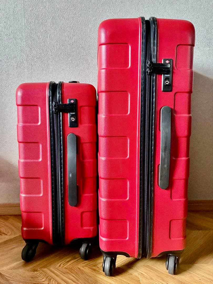 無印良品 MUJI 赤 キャリーケース 60L 33L