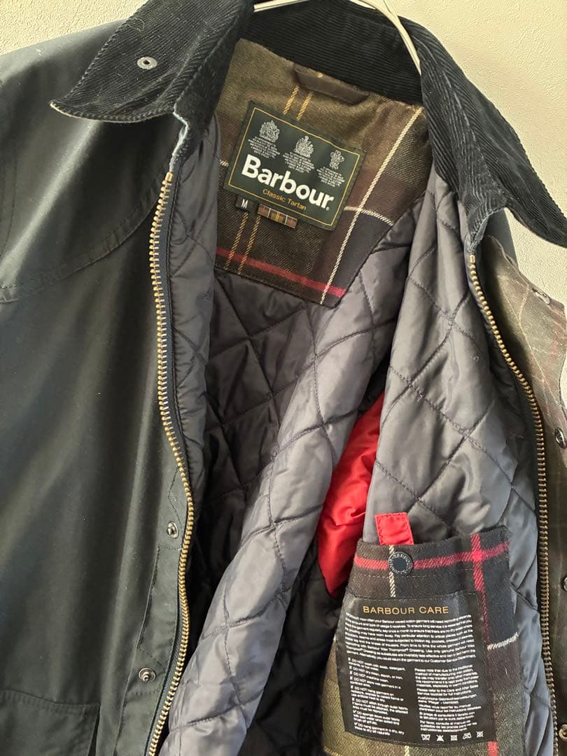 Barbour バブアー 紺色 海外Mサイズ