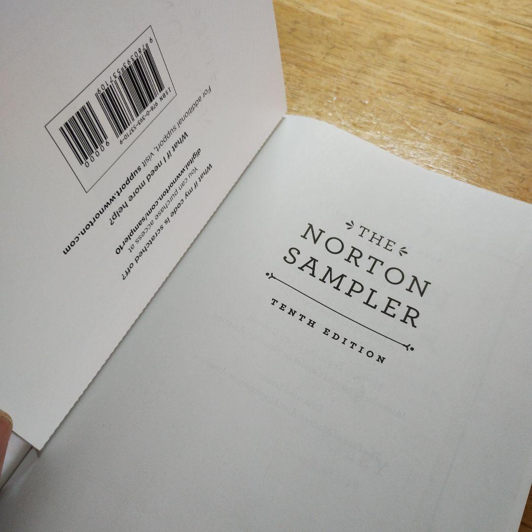 洋書 the norton sampler  tenth edition