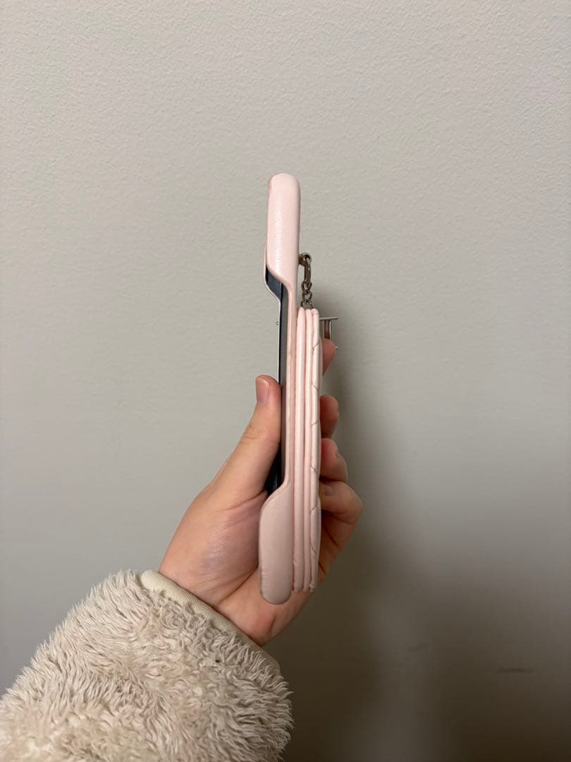 ピンク キルティング iPhoneケース