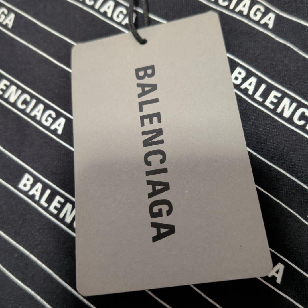 未使用　BALENCIAGA バレンシアガ 総ロゴ Tシャツ　M　白黒