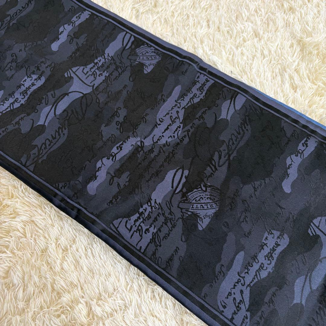 ベルルッティ　Berluti カリグラフィ　ストール　リバーシブル　カシミヤ