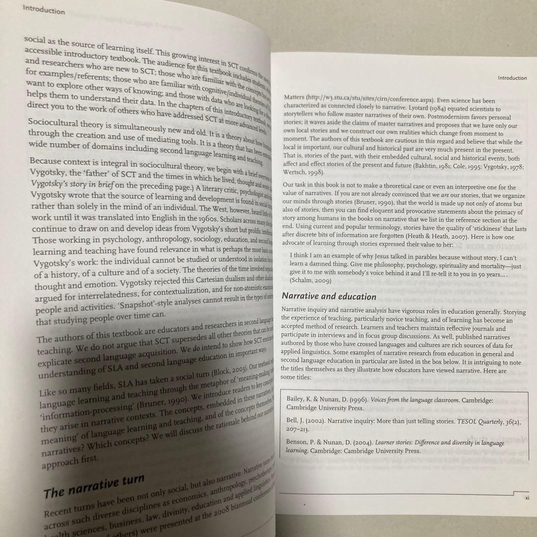 洋書 Sociocultural Theory in Second Language