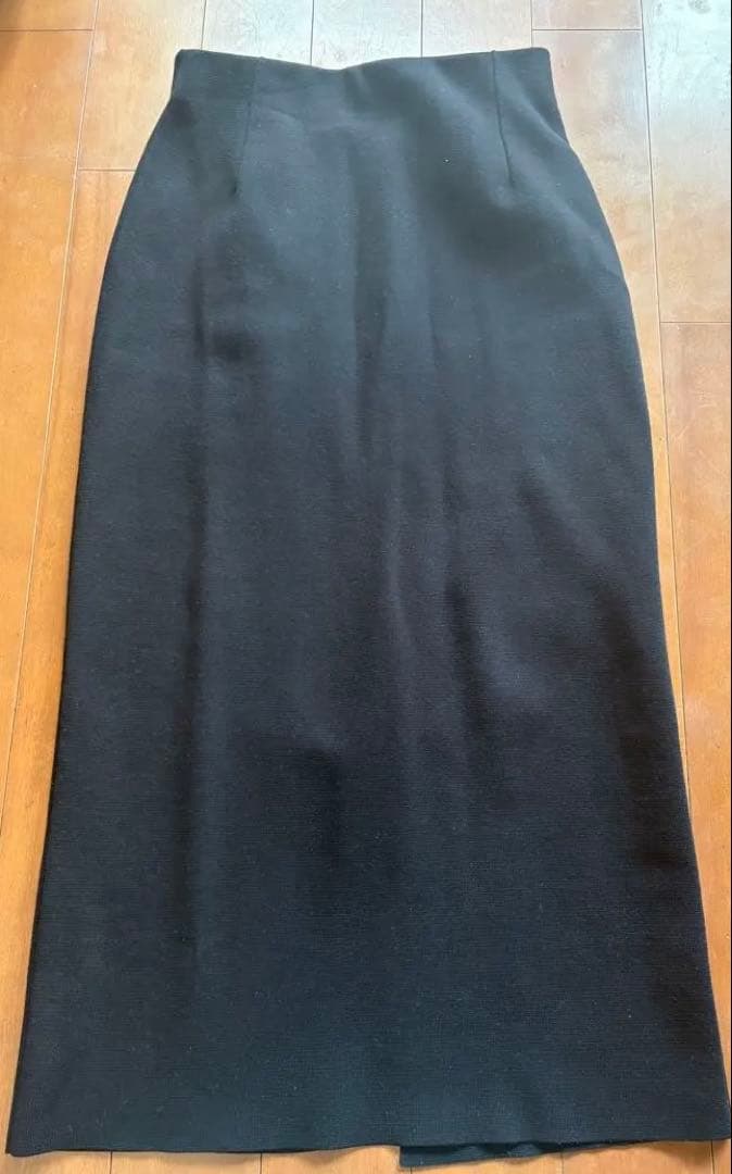 シンプルタイトニットスカート.M BLACK