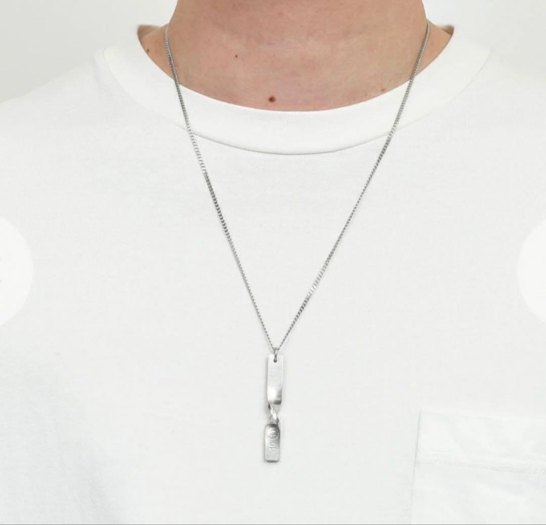 Maison Margiela シルバーネックレス　ツイスト