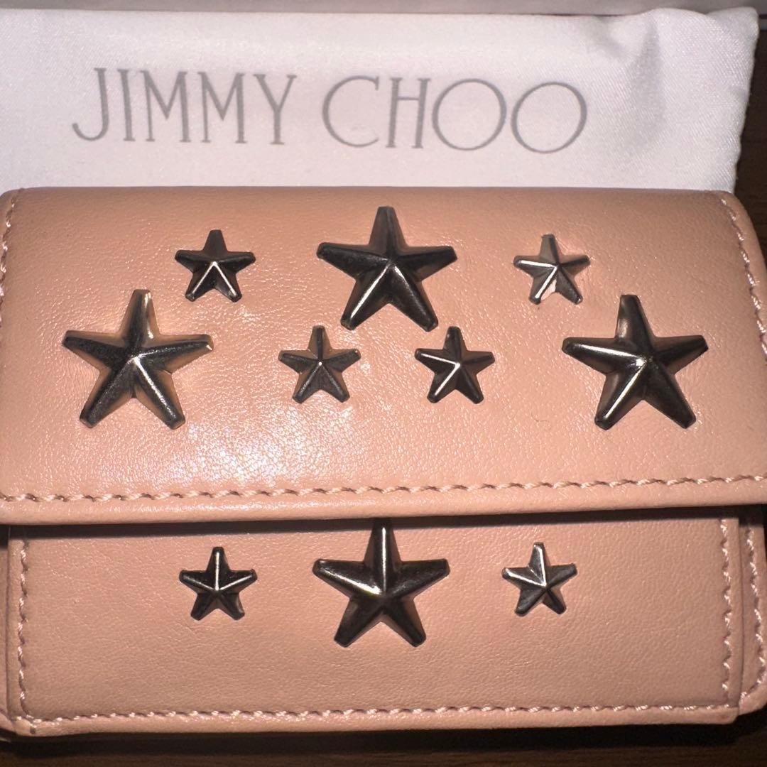 【新品】JIMMY CHOO ジミーチュウ 三つ折り財布 スタッズ レディース