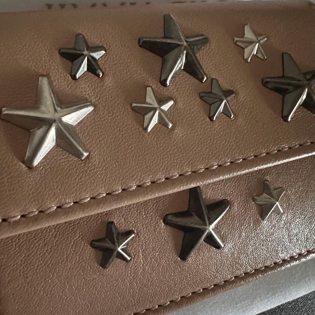 【新品】JIMMY CHOO ジミーチュウ 三つ折り財布 スタッズ レディース
