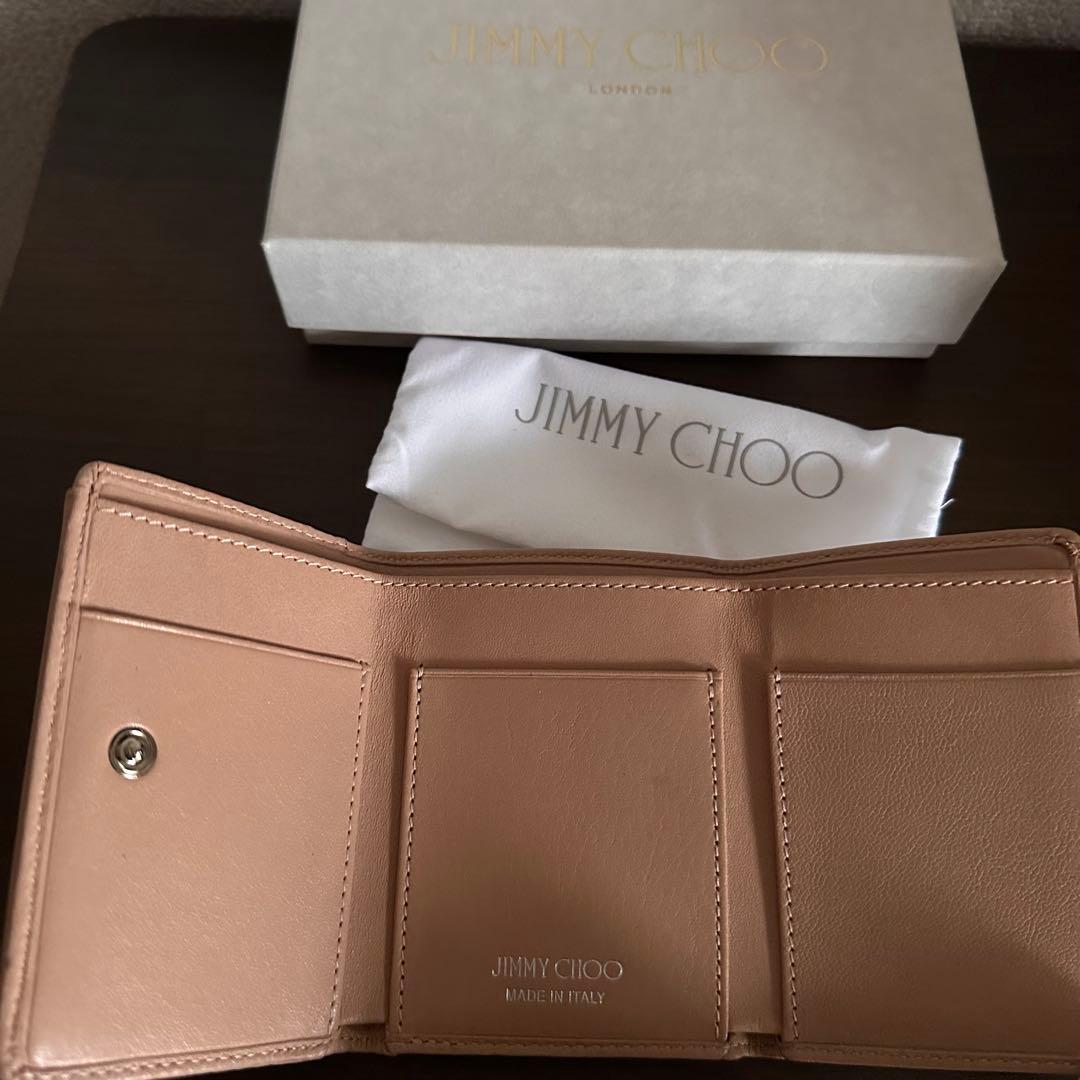 【新品】JIMMY CHOO ジミーチュウ 三つ折り財布 スタッズ レディース