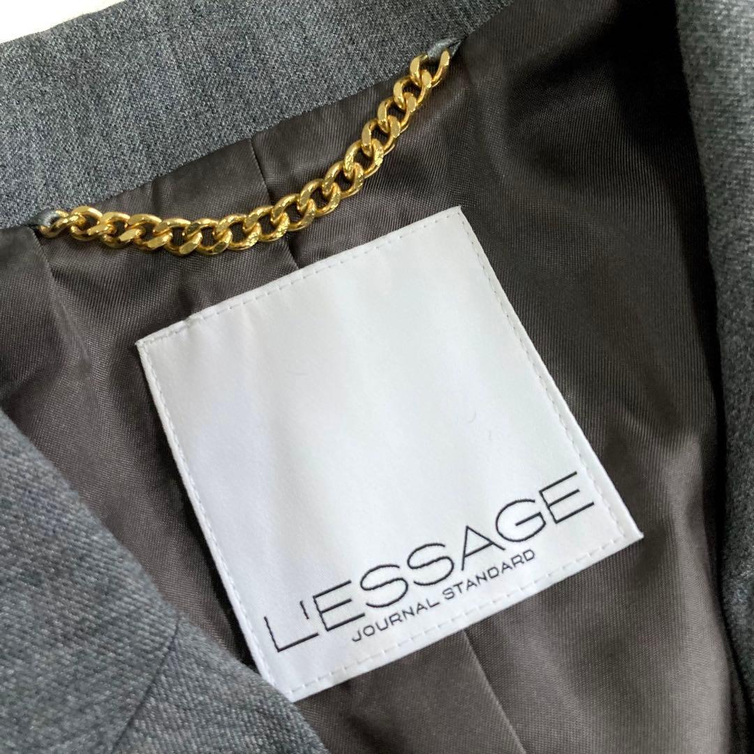 美品 レサージュ 24AW LANAミストウール ダブルジャケット