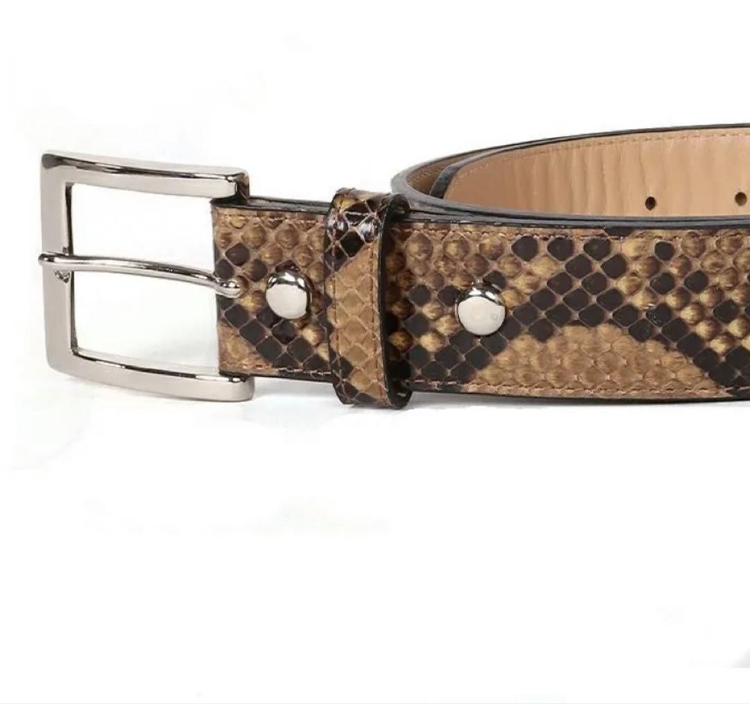 スーツ WACKO MARIA PYTHON LEATHER BELT