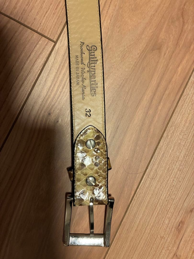 スーツ WACKO MARIA PYTHON LEATHER BELT