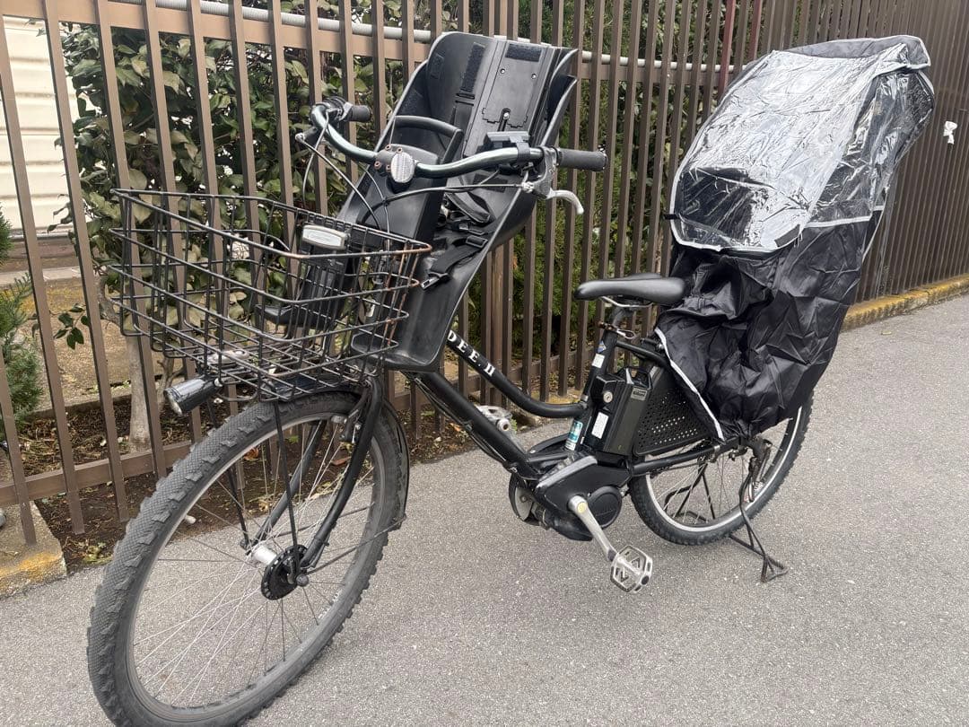 ブリヂストン　ハイディツー 前後チャイルドシート付きけ　電動アシスト自転車