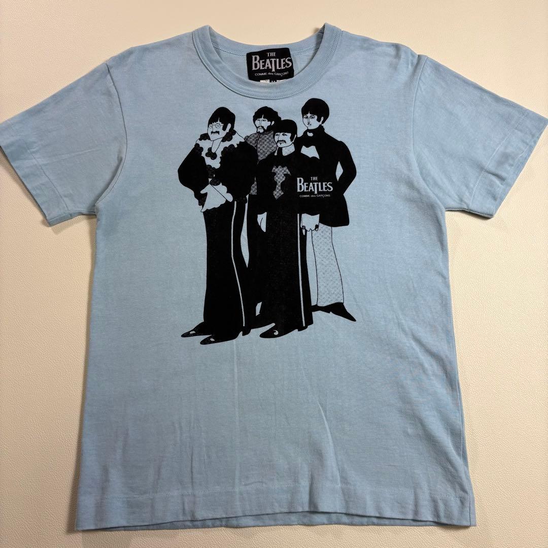 コムデギャルソン ビートルズ Tシャツ AD2012 アーカイブ 水色 コラボ