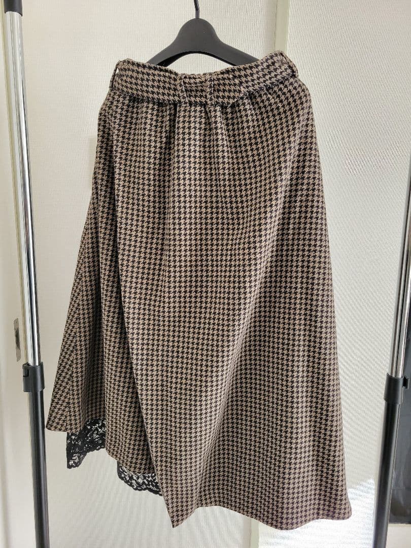 スカート Ruimeme <houndsooth asymmetry skirt>