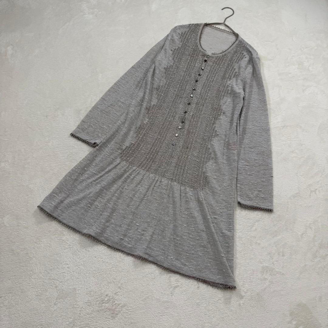 haat ISSEY MIYAKE ラメ デザイン ワンピース 2