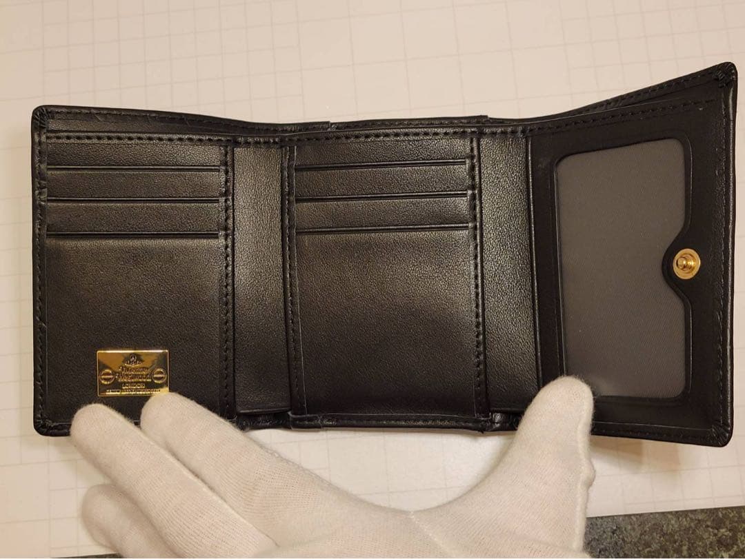新品 Vivienne Westwood 三つ折り財布 BLACK