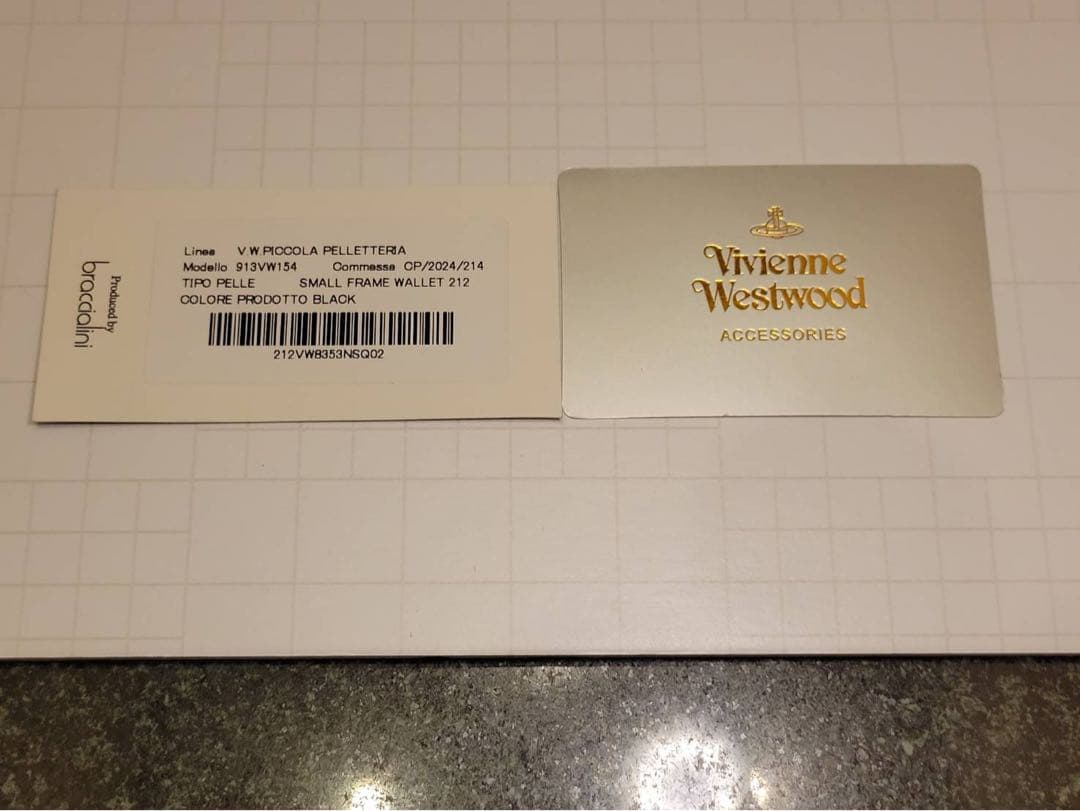 新品 Vivienne Westwood 三つ折り財布 BLACK