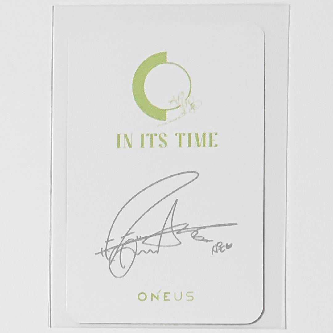 ONEUS シオン 韓国 ヨントン ペンサ 当選 トレカ