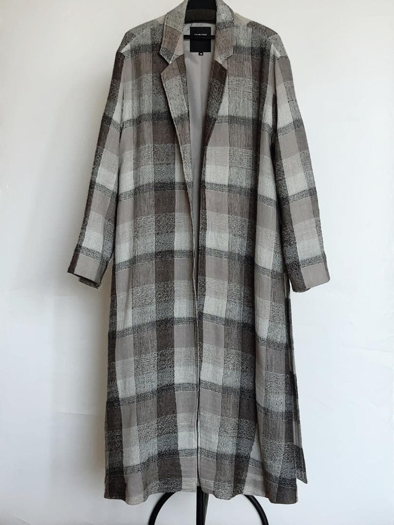 pas de calais パドカレ 未着用 チェックライトアウターコート